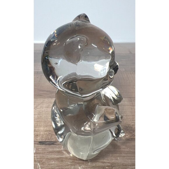 Handcrafted Glass Panda Bear Figurine - Picture 2 of 3